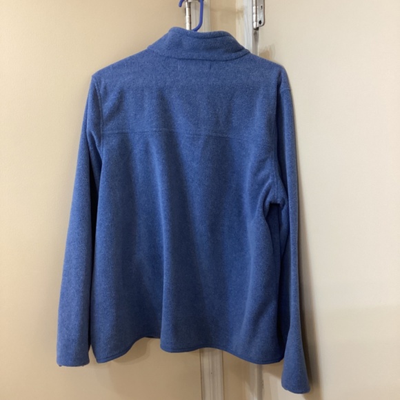 Polar Fleece Long Sleeve Mock Neck Popover Jacket w/ Pockets Women’s - Picture 2 of 5